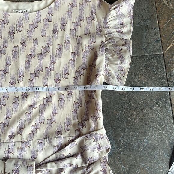 Molly Bracken WRAP MIDI DRESS IN LILAC size missing - Picture 10 of 13